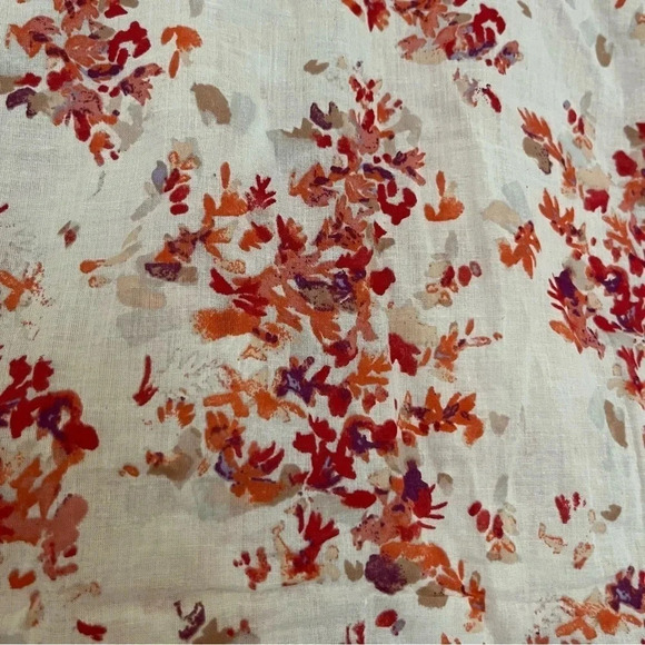 EDDIE BAUER 100% Cotton Floral Print Lightweight Buttondown Shirt - Picture 7 of 9